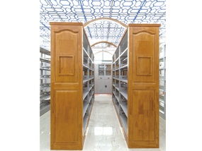 智能感应灯双面书架