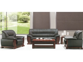 ZD-10333三人位牛皮沙发