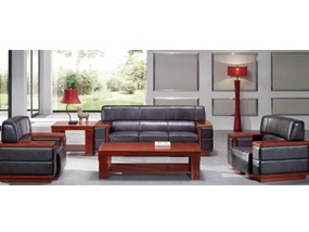 ZD-15000五人位牛皮沙发