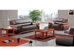 ZD-16890五人位牛皮沙发