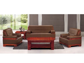 ZD-17500五人位牛皮沙发