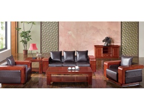 ZD-20267五人位牛皮沙发